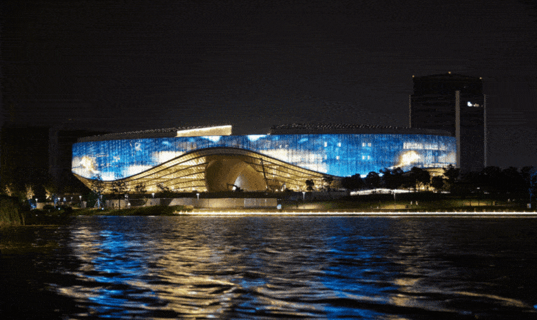 超赞又一新地标落成启用嘉兴市文化艺术中心正式开馆了360度旋转奇幻