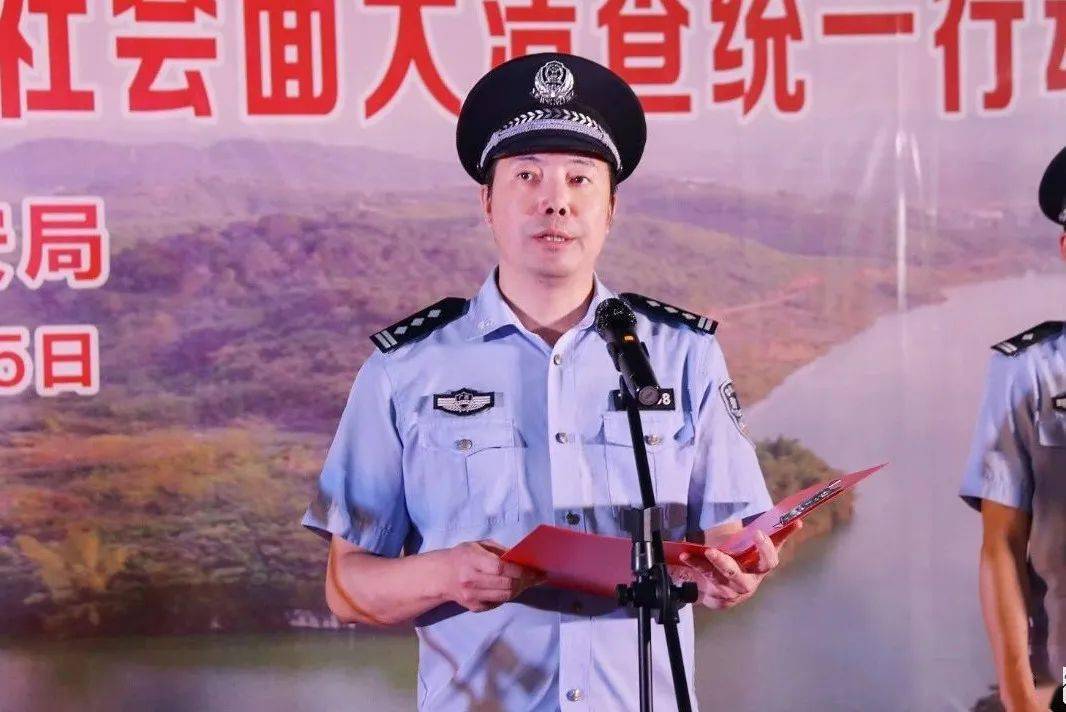 平果市人民政府副市长,市公安局党委书记,局长周作铁出席启动仪式并作