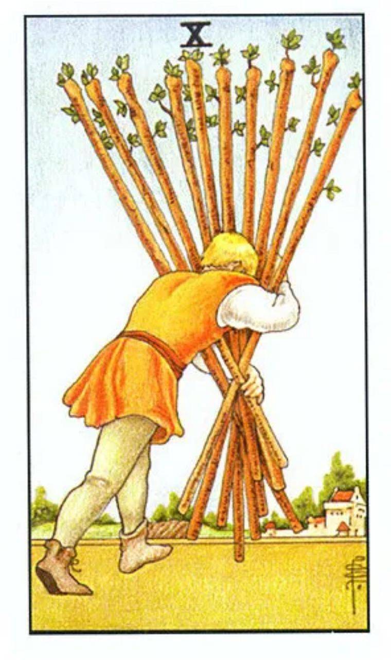 残雪现代塔罗:韦特塔罗中隐藏的卡巴拉线索——权杖9到权杖10
