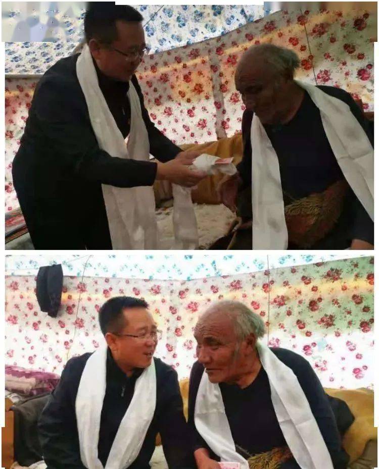 孔庆明走访慰问老党员并上门颁发光荣在党50年纪念章