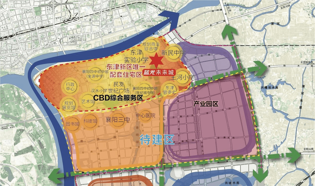 襄阳东津新区道路规划图片