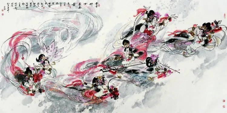 陈玉先擅水墨舞蹈人物画灵动飘逸开创动态人物画派先河