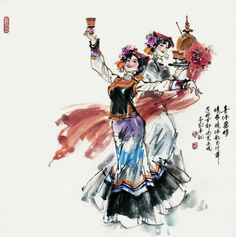陈玉先国画舞蹈图片