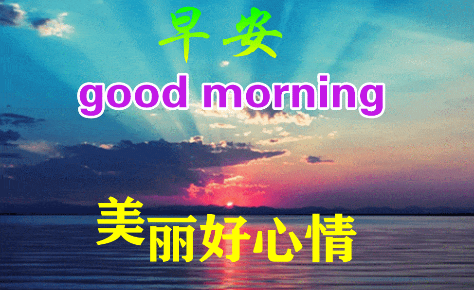 最漂亮早上好动态表情图片大全早晨好动图美图大全