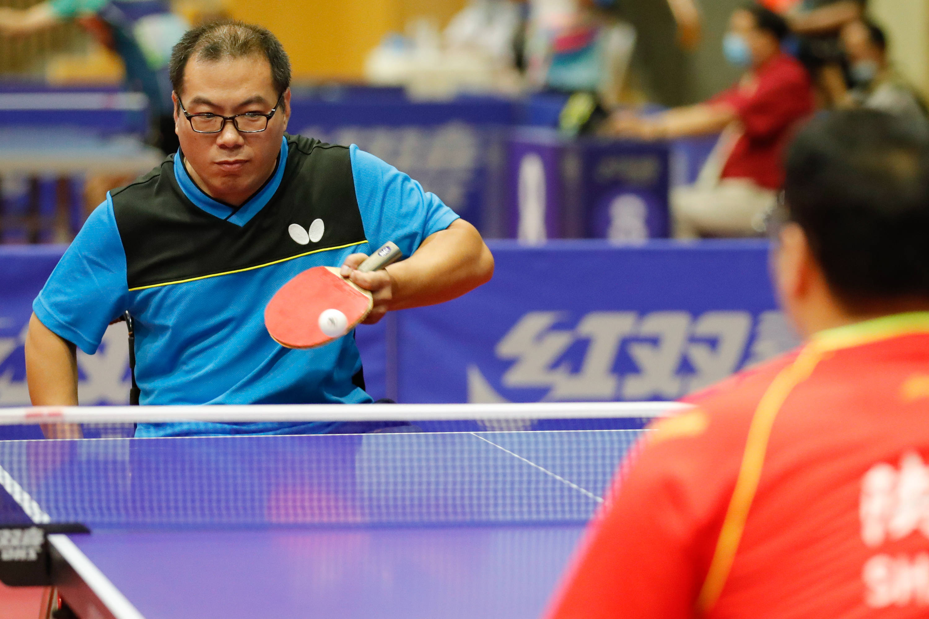 全国第十一届残运会暨第八届特奥会乒乓球比赛:肢体残疾轮椅组男子单