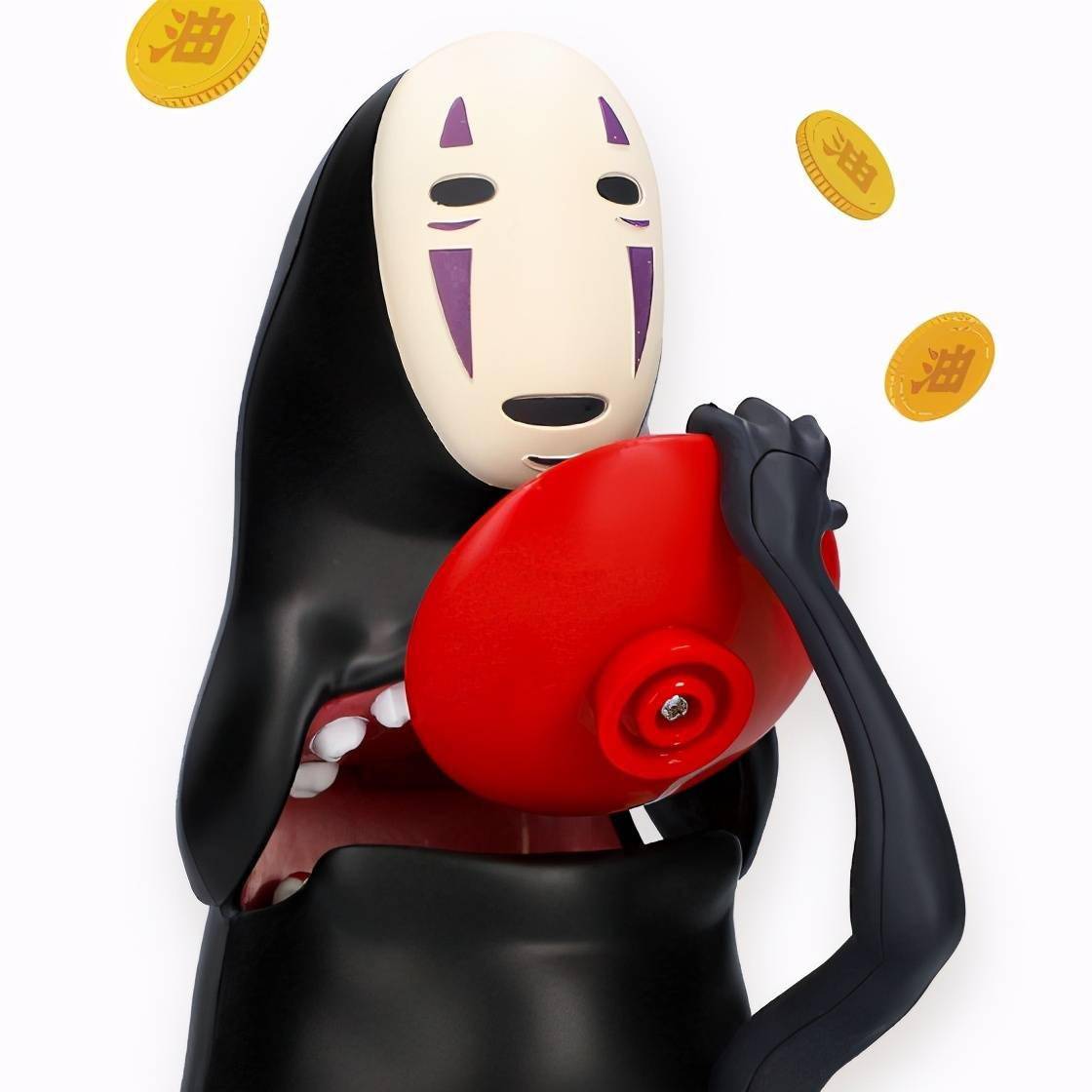 模玩资讯千与千寻20周年纪念商品无脸男狼吞虎咽存钱筒