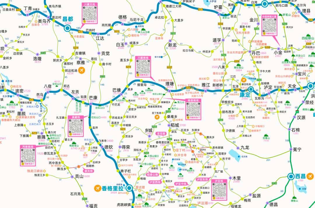 自驾宝藏群限定开放,免费送2021西部自驾攻略图!_地图
