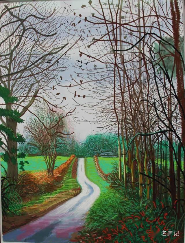 大卫霍克尼的ipad绘画