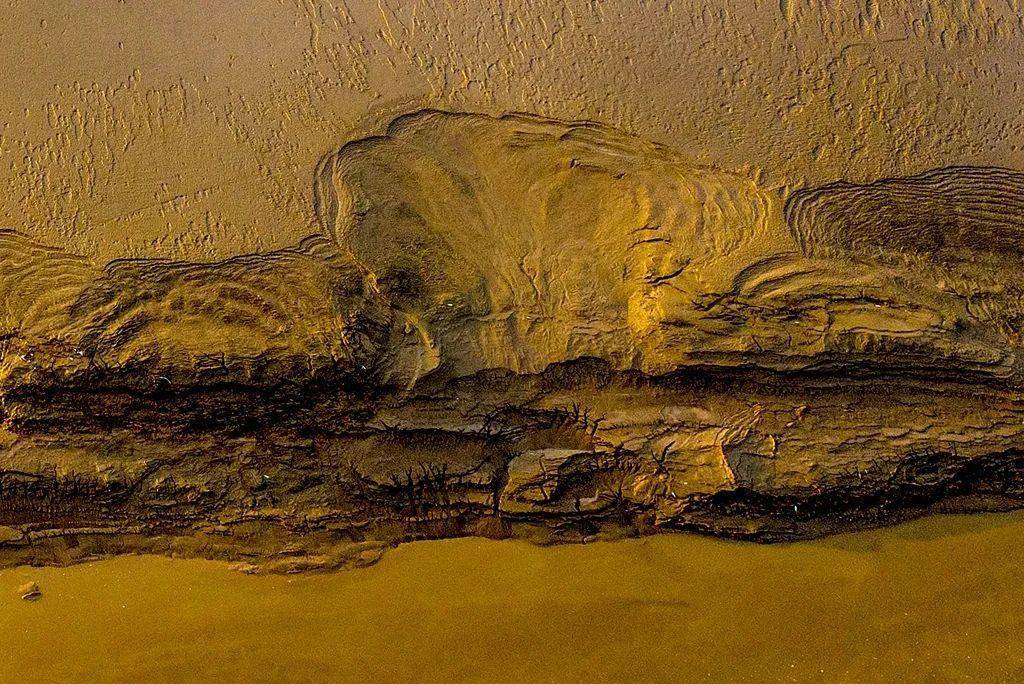 黄河滩上巨幅浮雕版画你见过吗