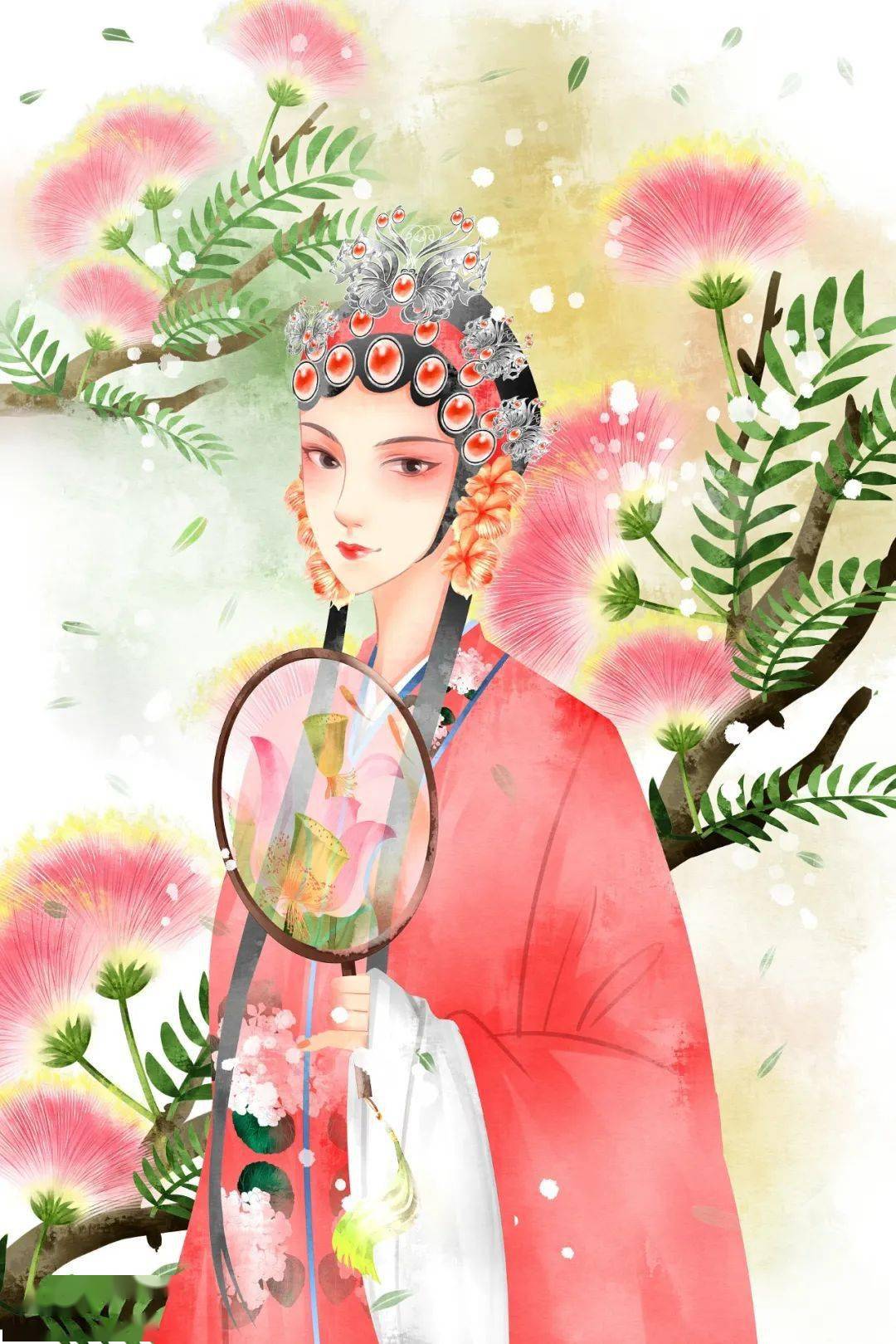 旦角用扇子分为两类:一类是宫中嫔妃,大家闺秀用折扇,如《贵妃醉酒》