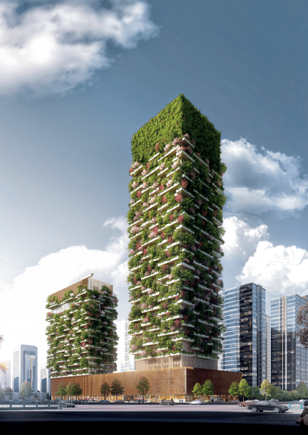 享受到空中交通枢纽系统的便捷,垂直农场生产的作物,建立起与植物及