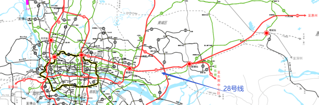 重磅廣州53條地鐵高清規劃圖流出