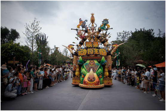 银基动物王国花车巡游