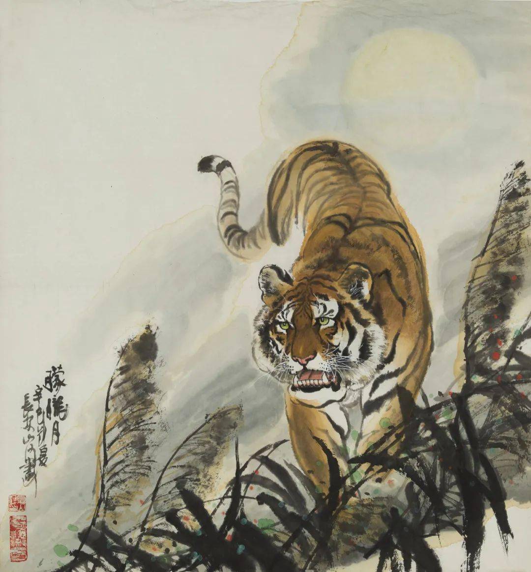 专题拍场笔精墨妙成竹在胸夏山河虎画专场