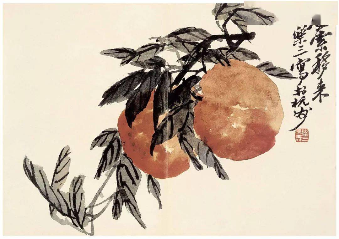 诸乐三写意花鸟画小品65幅