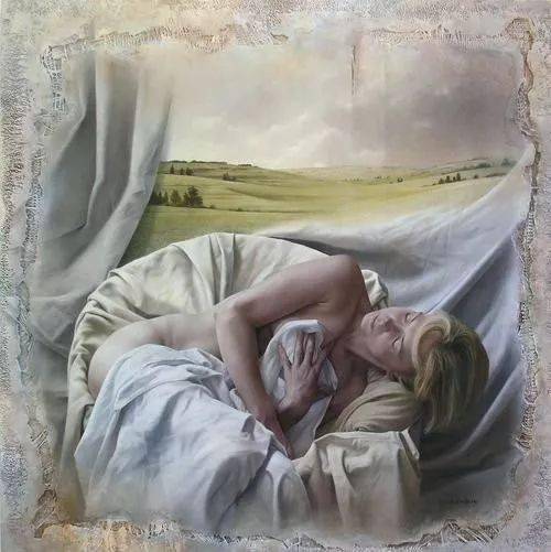 法国画家帕斯卡乔维比的人体油画作品精致入微清淡高雅