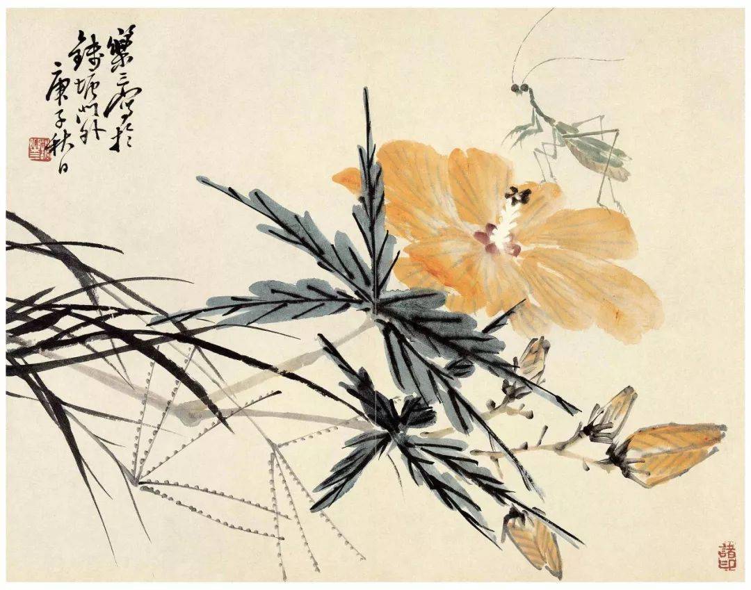 诸乐三写意花鸟画小品65幅