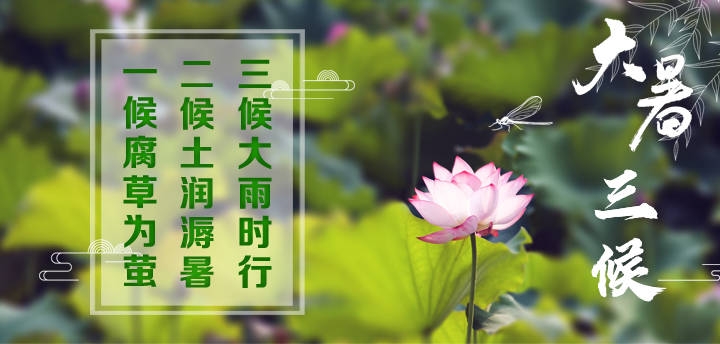 7474大暑三候"大暑"大多出现在"三伏"里的"中伏"期间.