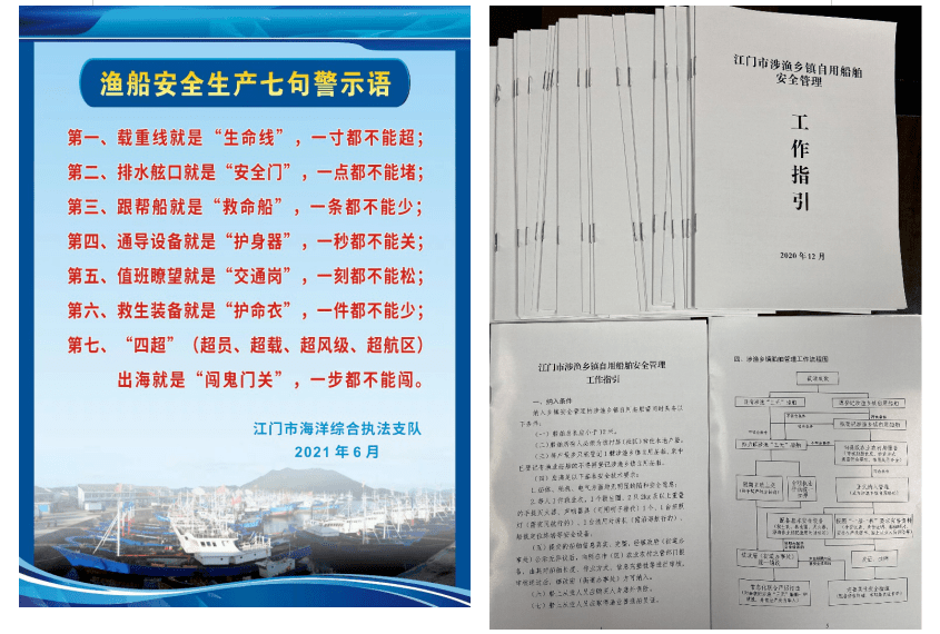 江門:江門市海綜合執法支隊漁船漁港安全生產