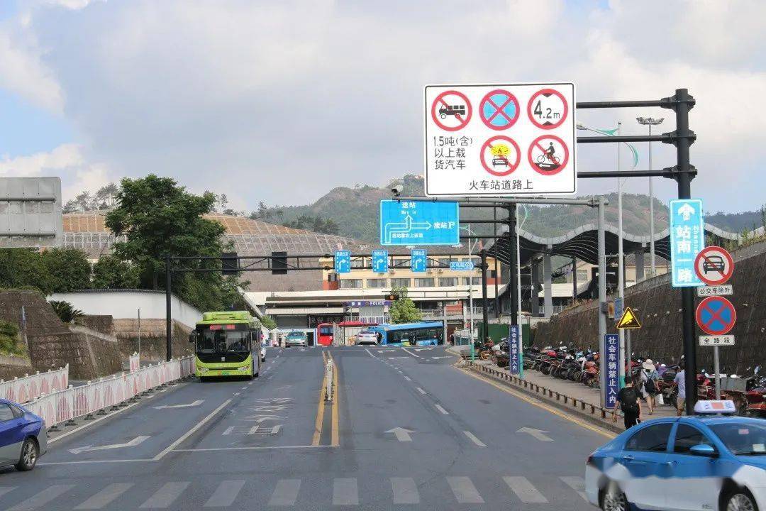 宗泽北路—北站大道—站南一路—地下停车场2号入口北站大道与