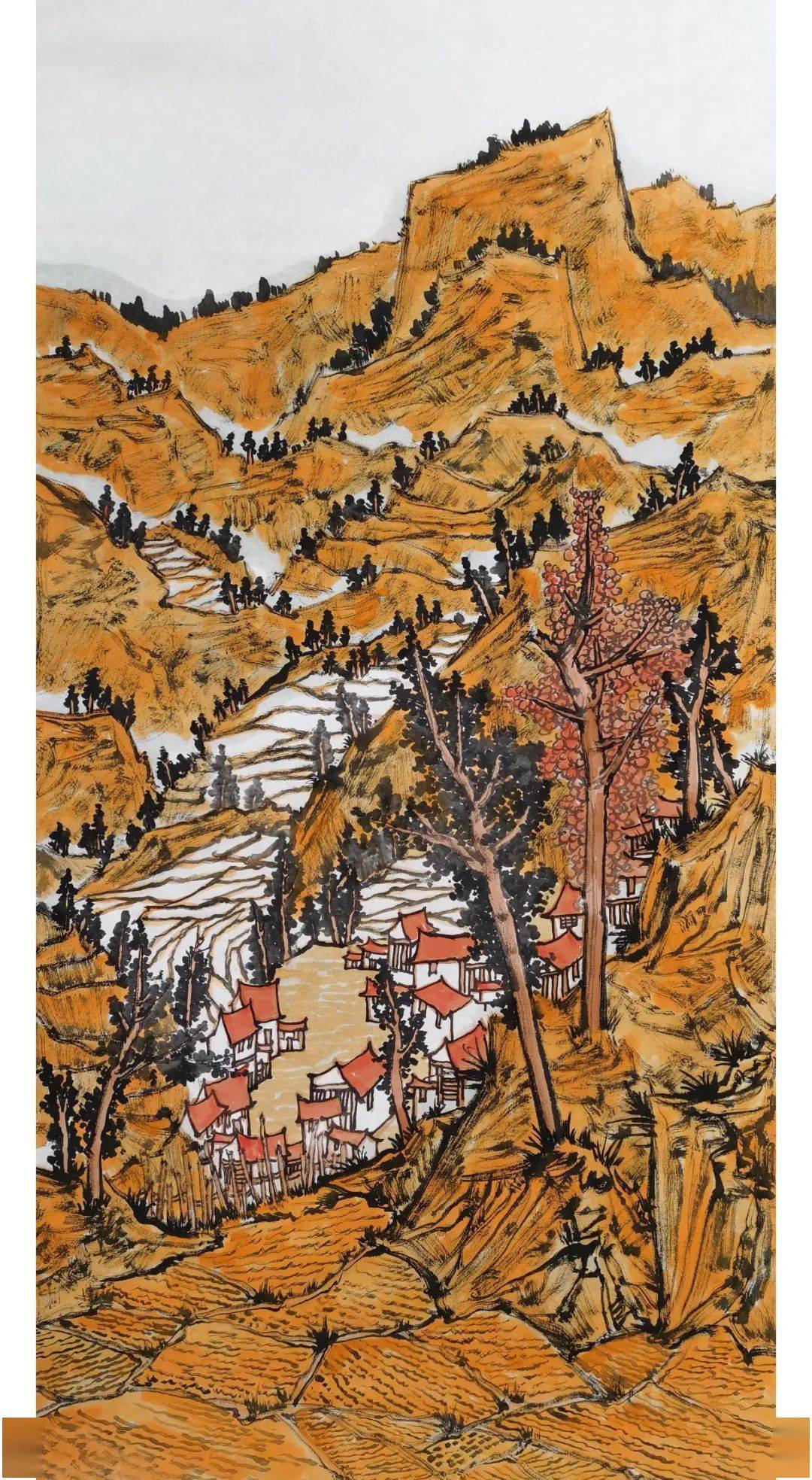 青山入梦——李绵松国画作品