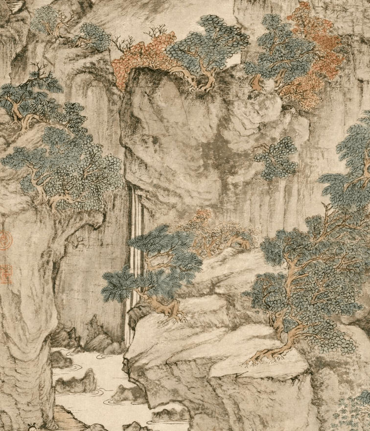 到"元四家"之王蒙的归隐山水画里,隐居去!