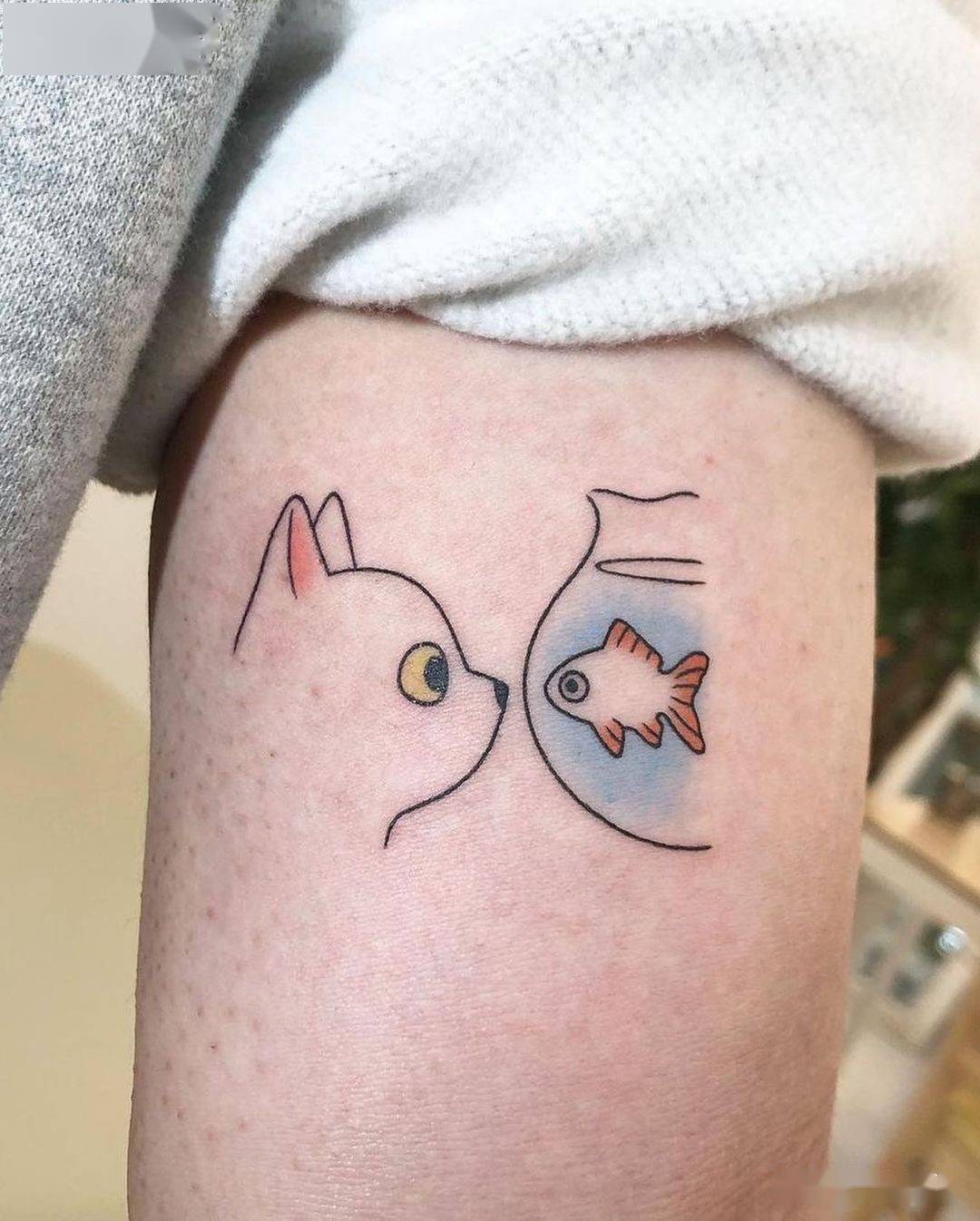 视觉日记|buoythefishlover设计的可爱动物纹身