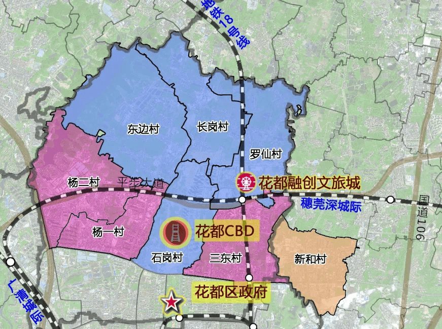 这里临近花都区府所在地,是花都中轴线cbd的核心地段,聚集了花都最为