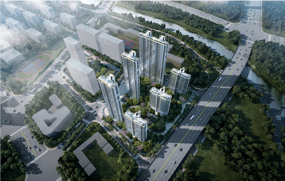 160190㎡又一纯新盘面积段曝光大校场3盘最新效果图出炉