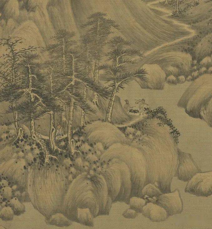 明 董其昌 仿董源山水图 台北故宫博物院藏
