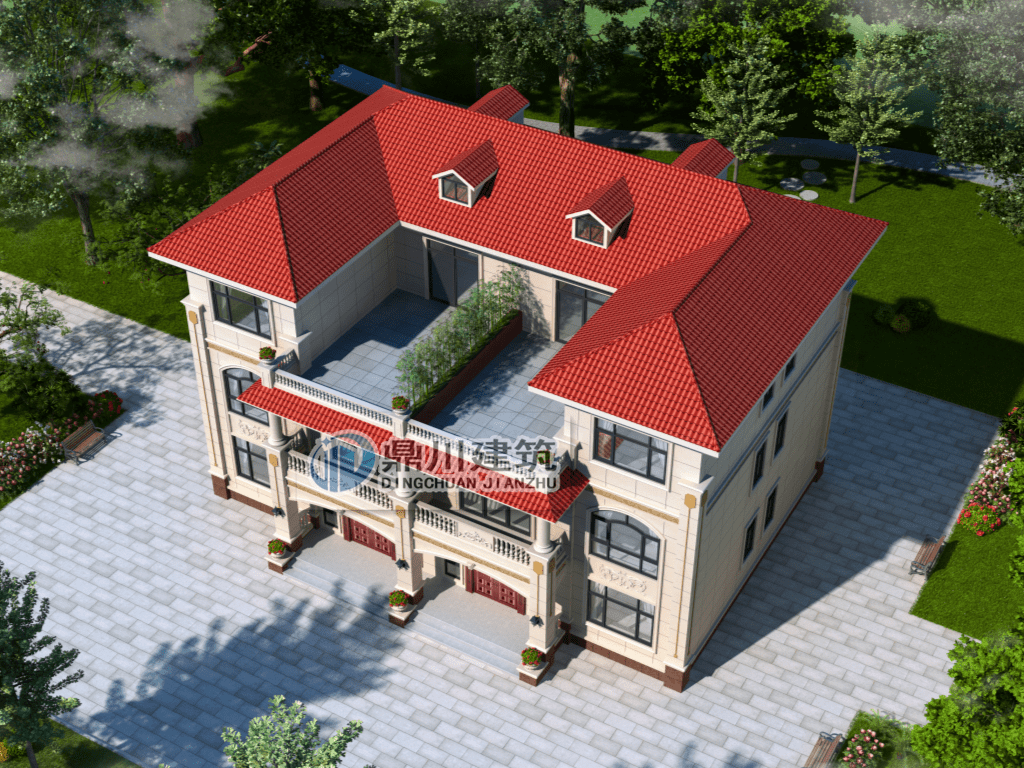 5款农村双拼别墅气派非凡两兄弟建在农村低调而舒适