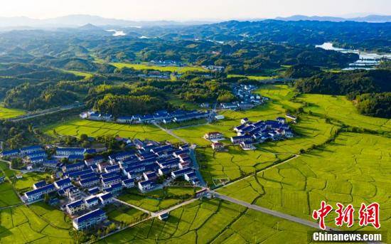 乡村|【沿着高速看中国】航拍江西乡村夏日田园 公路交错风光秀美