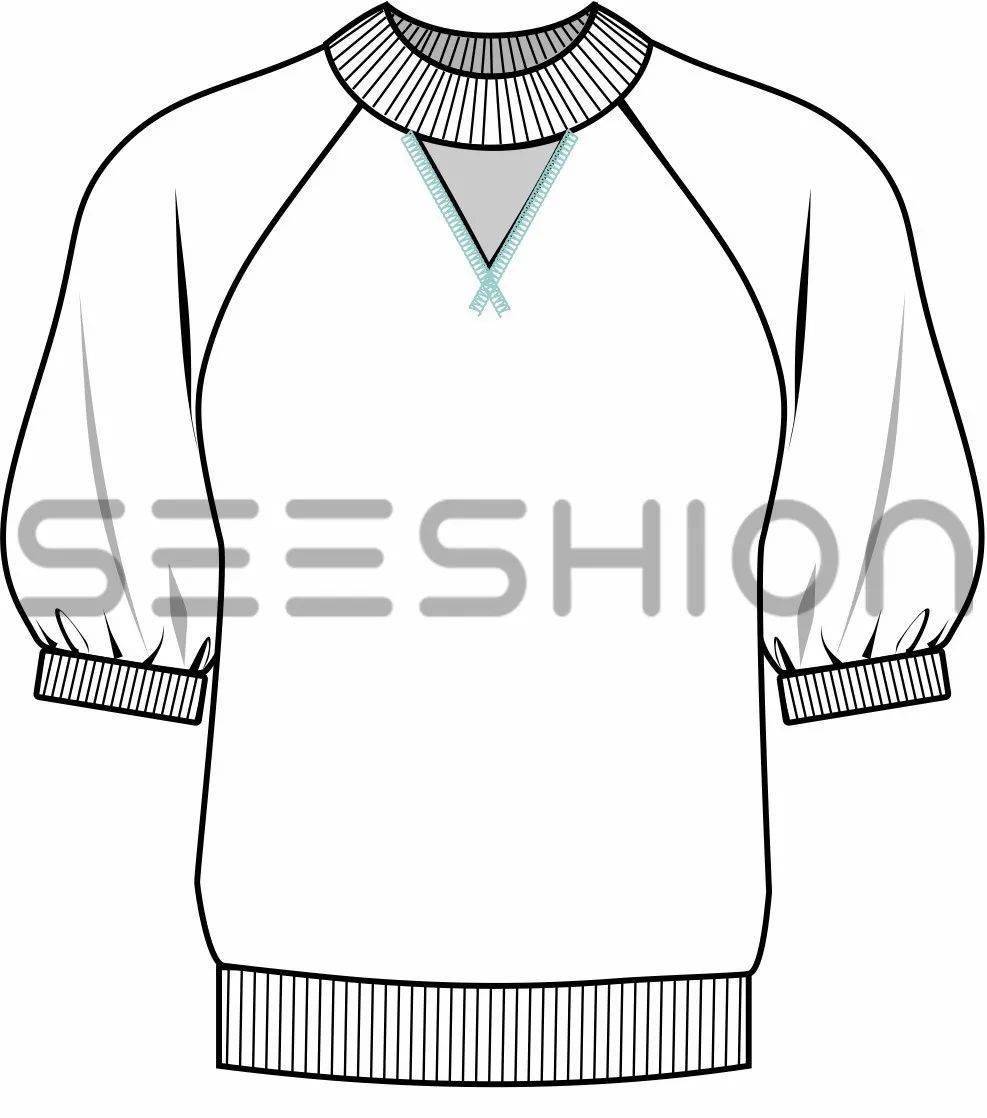 细节|商业服装平面款式图线稿分享！（200多款规规矩矩·正正经经的款式图）