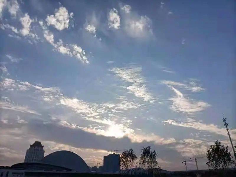 晴阴有喜朝暮拾情送你zzuer家乡天空的独家风景