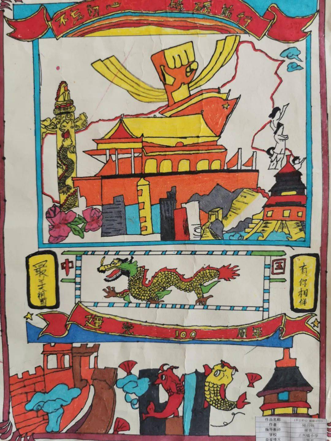 景谷团县委举办童心向党庆祝建党100周年主题画展