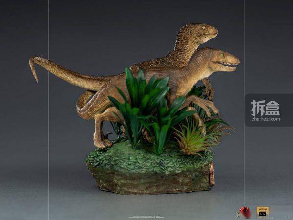 宝丽石|Iron Studios：1/10《Jurassic Park 侏罗纪公园》 – 迅猛龙 雕像