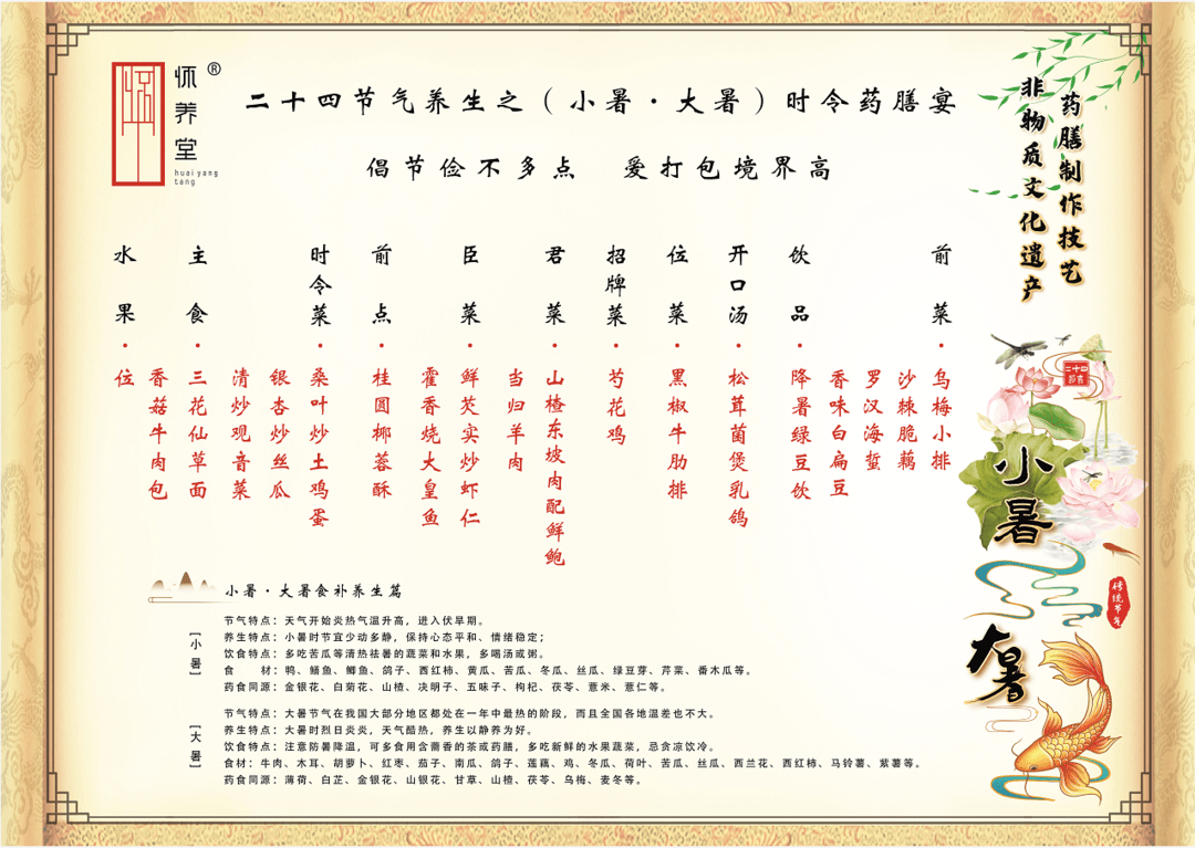 公夹,公勺,公筷:利你利我利他(她)时令节气药膳宴:特色,大气,营养均衡