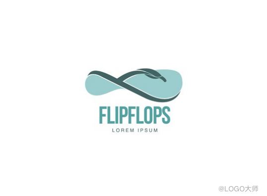 拖鞋元素logo设计欣赏