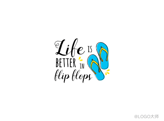 拖鞋元素logo设计欣赏
