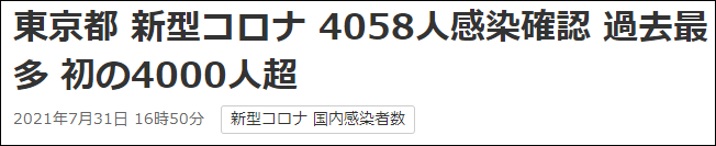 東京都新增4058例，日新增首破4000 國際 第1張