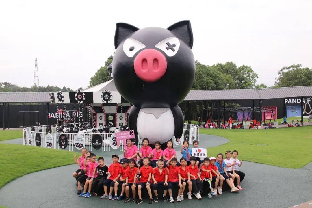 白龙桥小学首批小体验官走进熊猫猪猪国际牧场