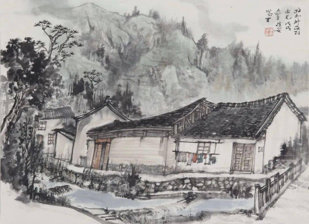 中国文化】传统山水画往往靠的是内心的感受，而当下写生山水靠的则是