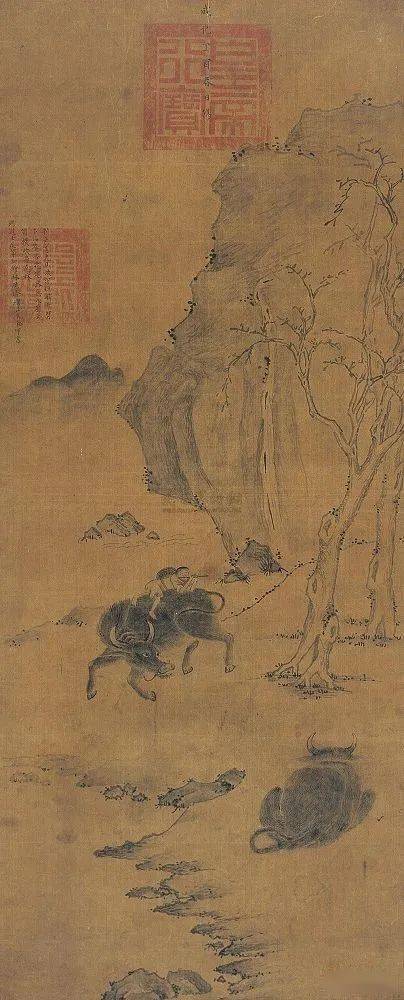 唐物古玩 青華山水漢詩文“詠画屏風詩二十五首