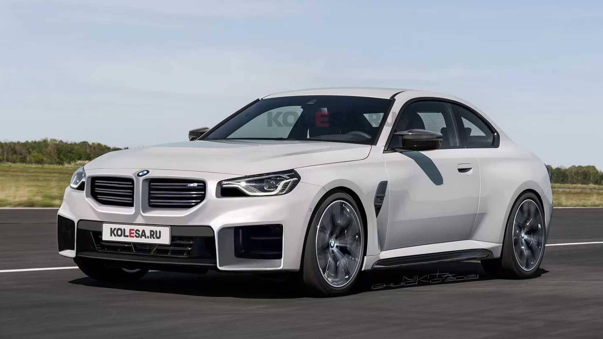 外媒发布宝马m2运动跑车渲染图外观极具侵略性