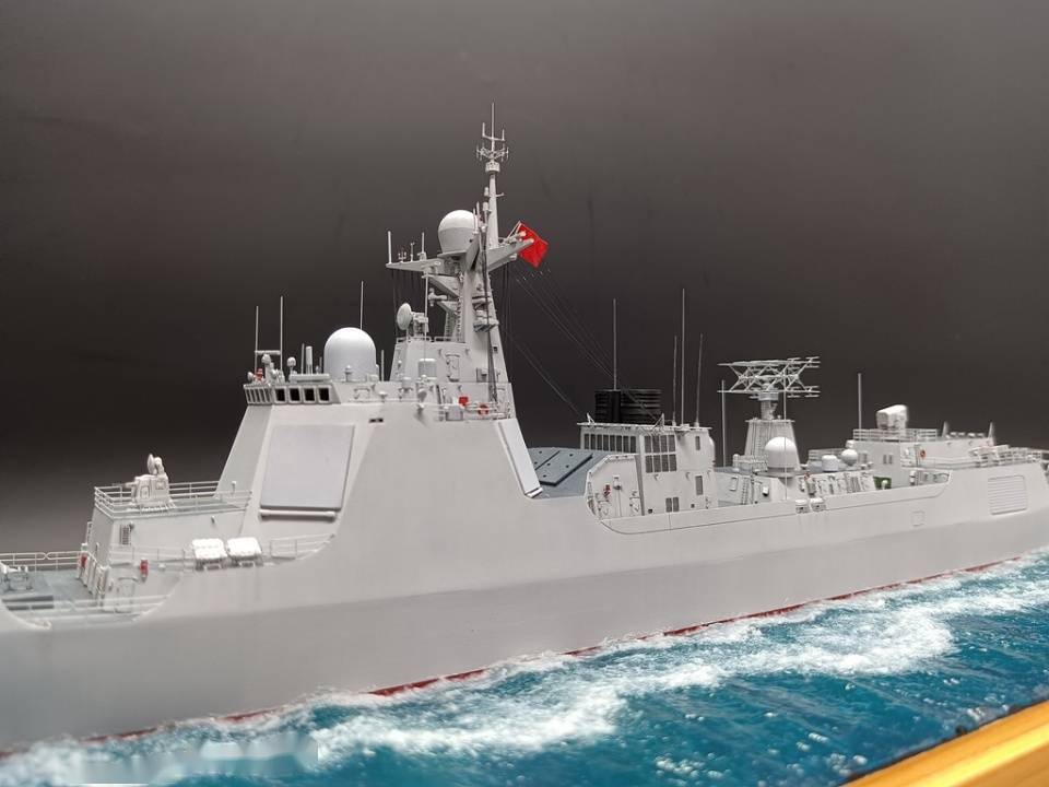 模玩秀中国海军052d型驱逐舰172昆明舰1350模型