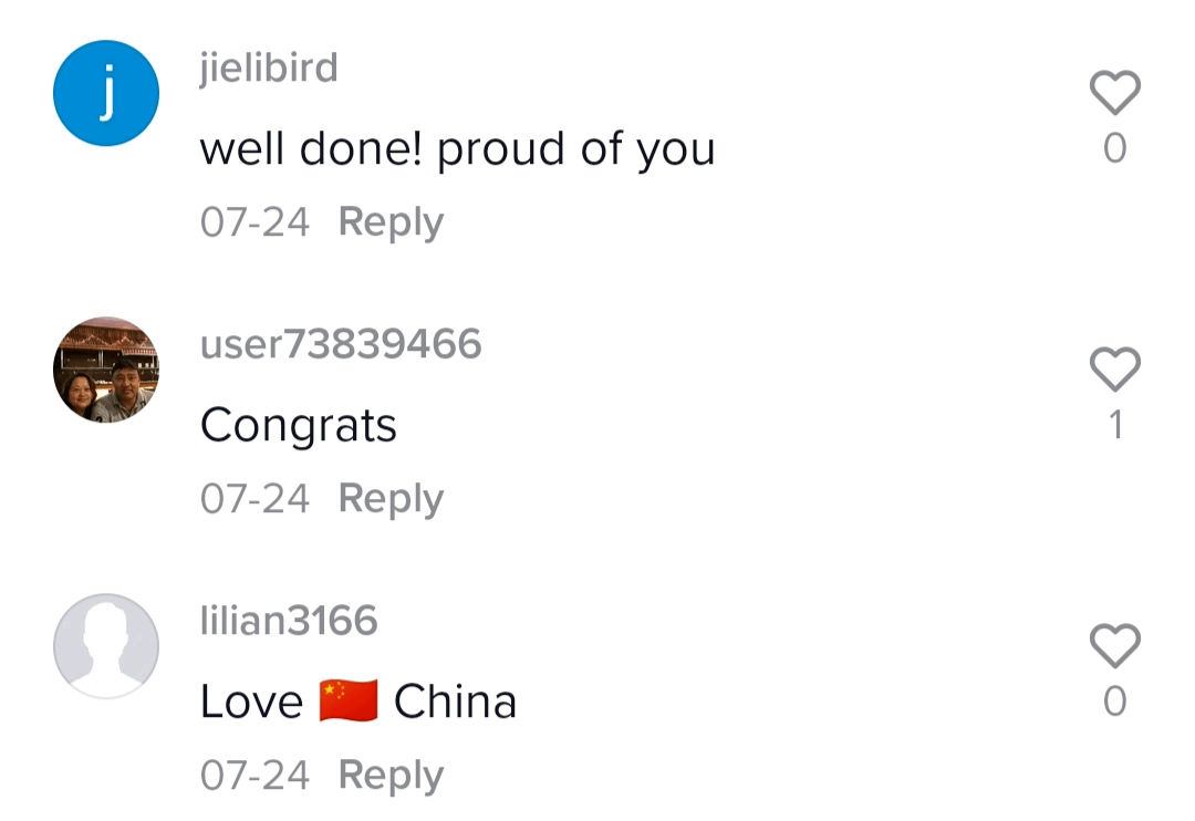 比如:一起给中国加油……评论区网友们的讨论根本停不下来.