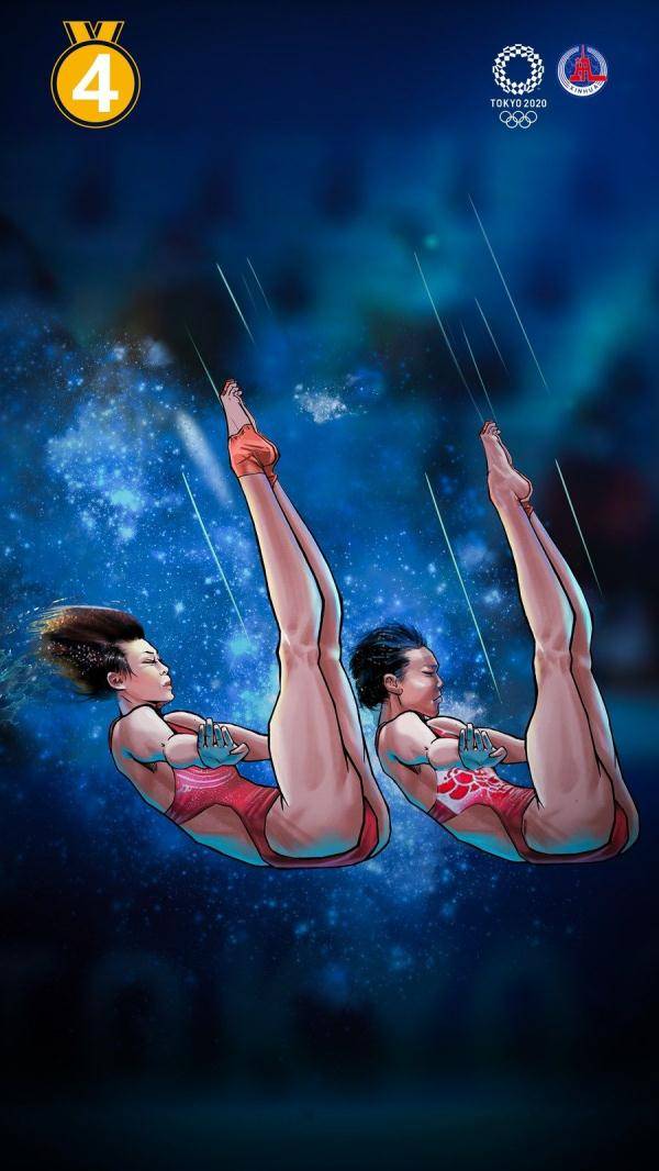 许基仁|创意动漫 | 致敬奥运冠军