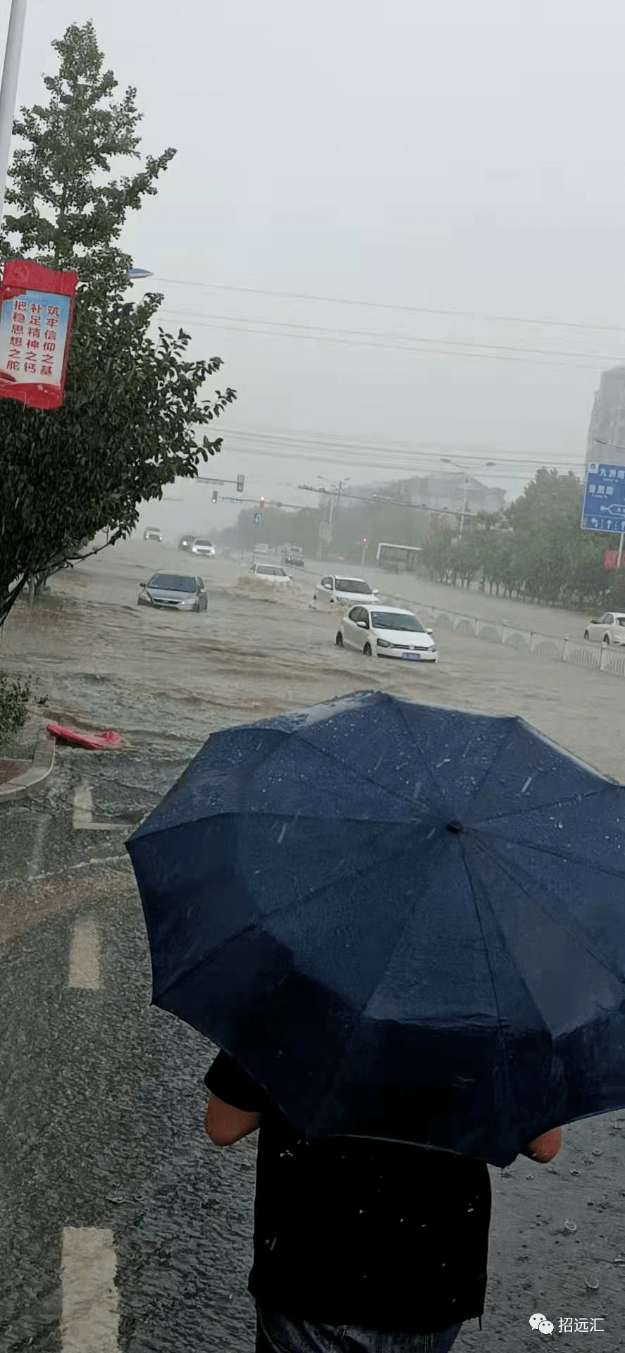 招远突降狂风大雨冰雹城里能开船这几个乡镇却滴雨未见