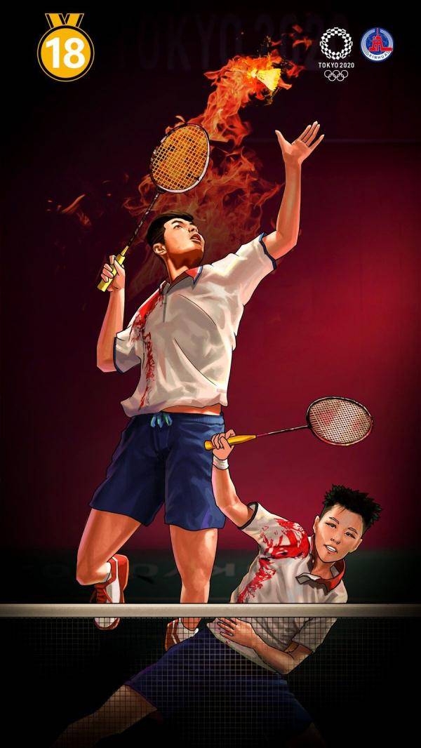 许基仁|创意动漫 | 致敬奥运冠军