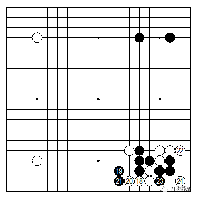 继续研究,此图出自《序盘拉开差距的围棋